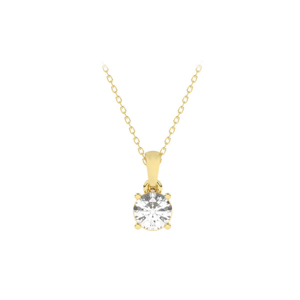 P-81050-AD-Y  0.50ct F/VS Brilliant Cut Lab Diamond Solitaire Pendant (EGL Report Included)